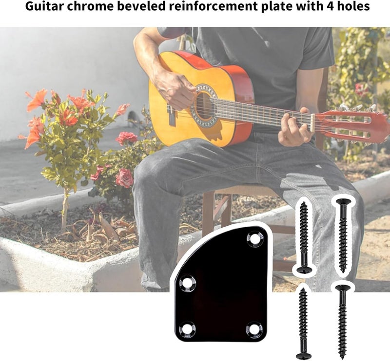 All usage compatible 4 Holes Metal Guitar Bass Neck Plate with Screws Guitar Neck Joint Board Mounting Plate Electric Guitar Accessory Globally engineered build All user group compatible User tested optimized build Wide daily application Easy transit optimized build Adjustable build Natural tone color options Multi-hub shipment dispatch Workday cycle fulfillment Gulf market trial optimized design Modern color selections General purpose design Liquid tight joint Remote area delivery User friendly optimized build Easy store & transit build Integrated practical design Long lasting universal build Air & land transit compatible Storage transit efficiency build Modern versatile shape Globally popular elegant design Changing environment compatible KSA standard compatible design - Image 3