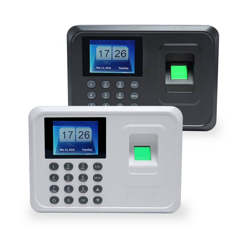 Intelligent Biometric Fingerprint Password Attendance Machine Employee Checking-in Recorder 2.4 inch TFT LCD Screen DC 5V Time Attendance Clock - Image 5
