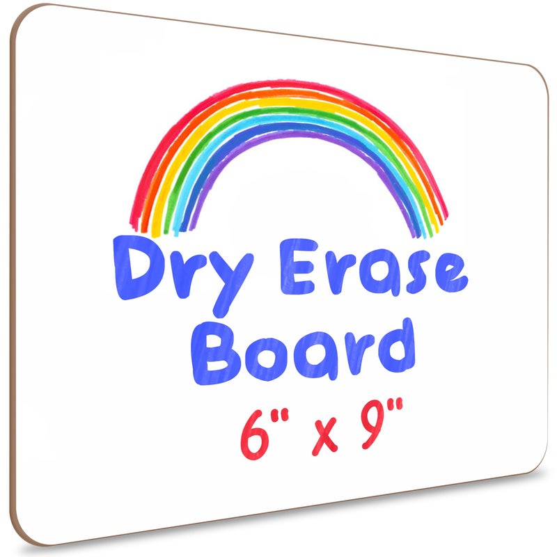 Scribbledo Small White Board Dry Erase Mini Whiteboard 6x9 Inch Small Dry Erase Board Marker Board Dry Erase Lapboards Handheld Personal White Boards for Students Whiteboard Office Kitchen - Image 1