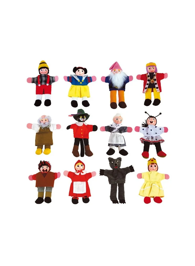andreu Toys Finger Puppets - 12 Characters
