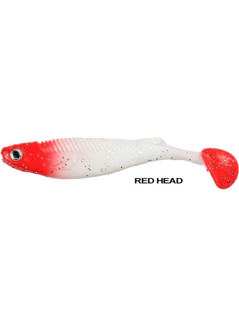 Ryuji - Big Pike 13CM 24GR Silicone Bait (3 Pieces) Red Head-Standard - Image 1