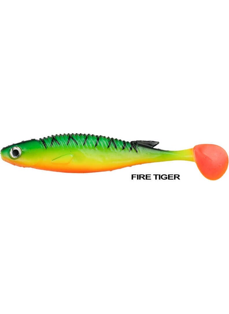 Ryuji - Big Pike 13CM 24GR Silicone Bait (3 Pieces) Red Head-Standard - Image 1