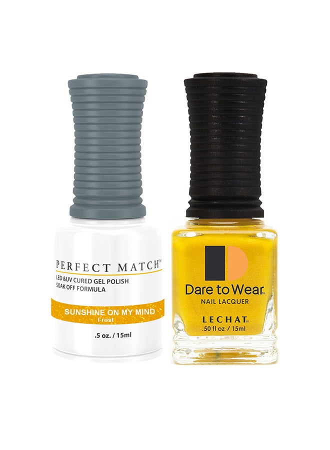 Lechat Soak Off Gel Nail Polish UV LED Gel Polish Sunshine on my Mind PMS255 - Image 1