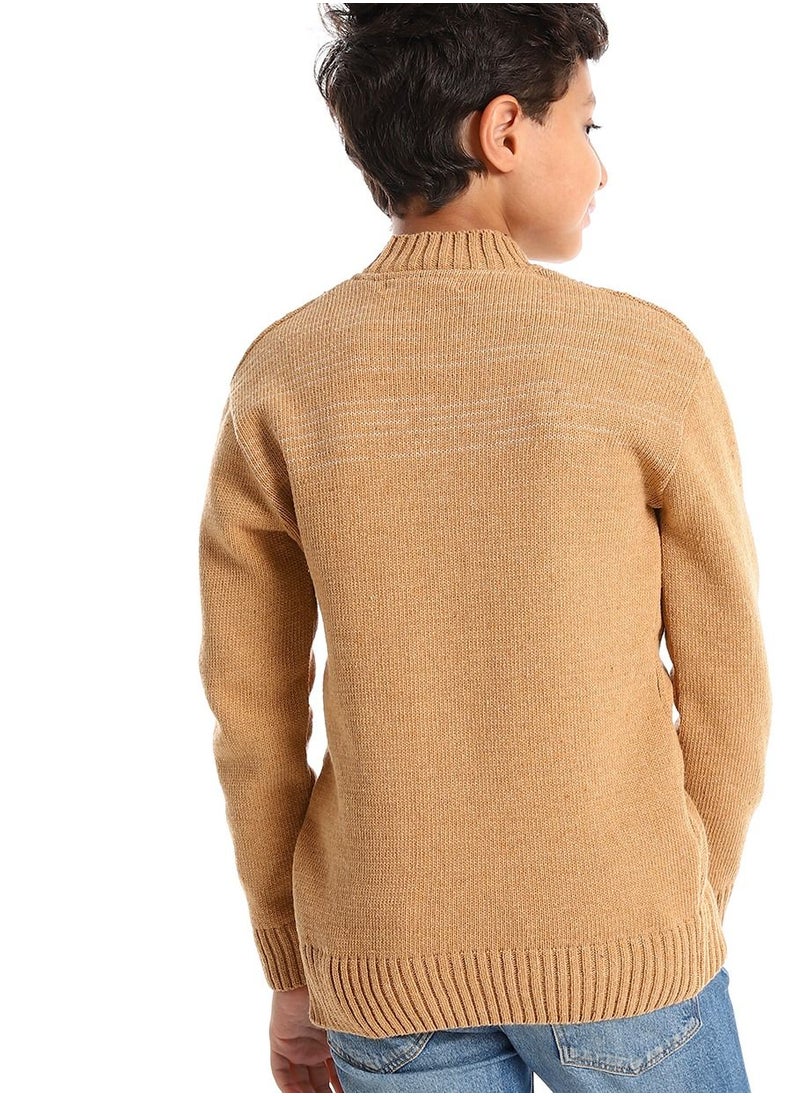 Caesar - Wool Boys Pullover With Multi Design - Image 1