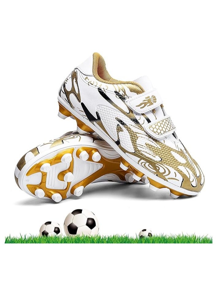 Kids Soccer Shoes Boys Girls Firm Ground Soccer Cleats Youth Professional Athletic Outdoor Football Shoes  - Image 2