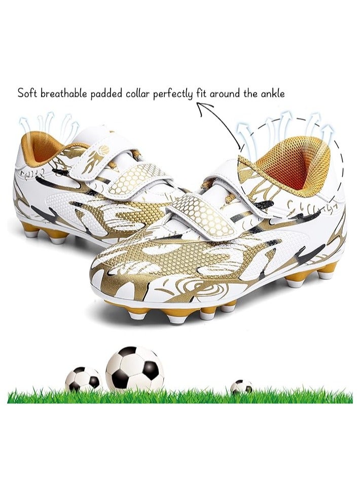 Kids Soccer Shoes Boys Girls Firm Ground Soccer Cleats Youth Professional Athletic Outdoor Football Shoes  - Image 4
