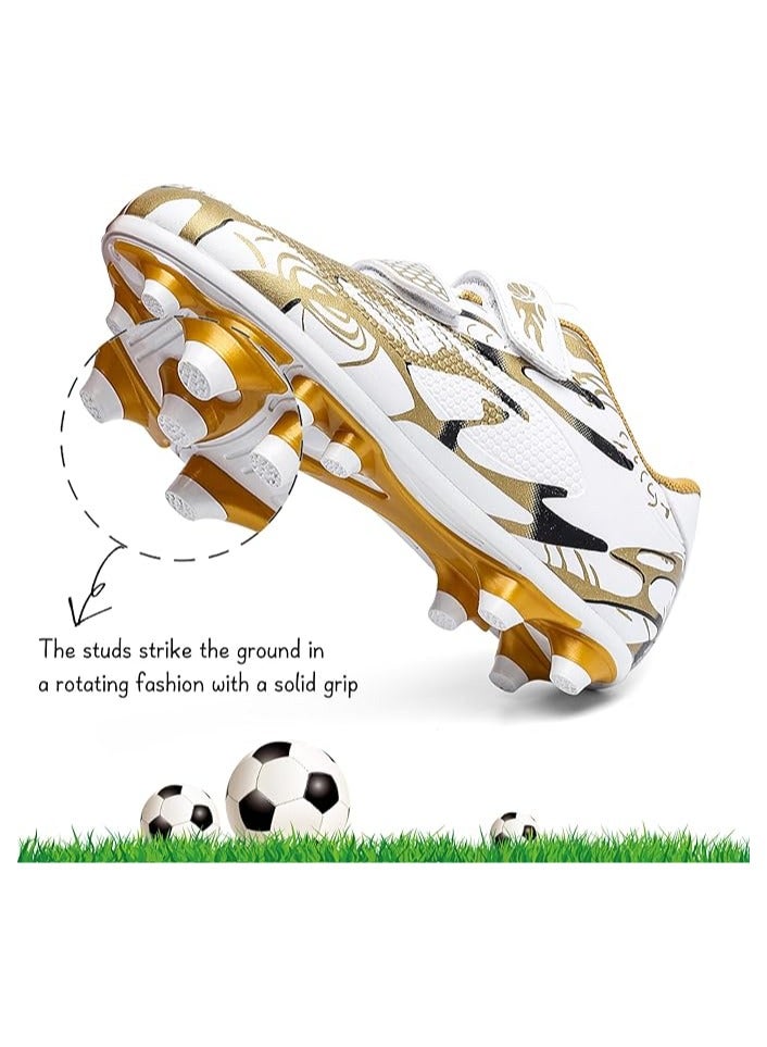 Kids Soccer Shoes Boys Girls Firm Ground Soccer Cleats Youth Professional Athletic Outdoor Football Shoes  - Image 5