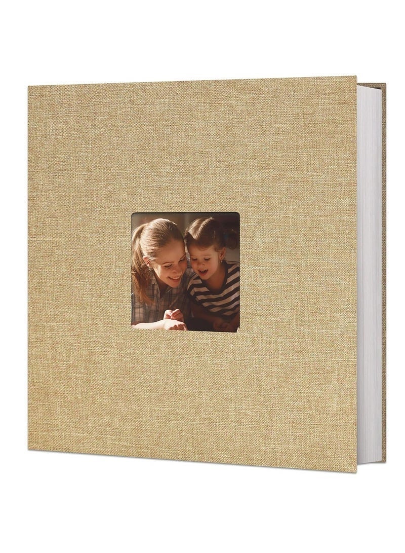 Arabest Large Photo Album Self Adhesive 4x6 5x7 8x10 Pictures Linen Cover 40 Blank Pages Magnetic DIY Scrapbook Albums - Image 1