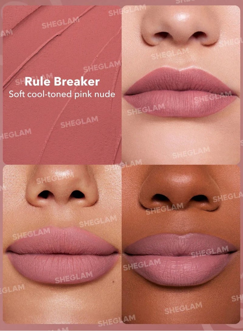 SHEGLAM Dynamatte Boom Long-Lasting Matte Lipstick Rule Breaker - Image 2