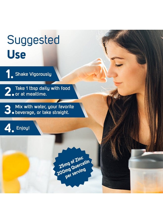 Trace Minerals ; Liquid Zinc + Quercetin ; 25 Mg Zinc 200 Mg Quercetin ; Supports Normal Immune And Cardiovascular Function ; Natural Orange Mango Flavor ; 32 Servings 16 Fl Oz - Image 5