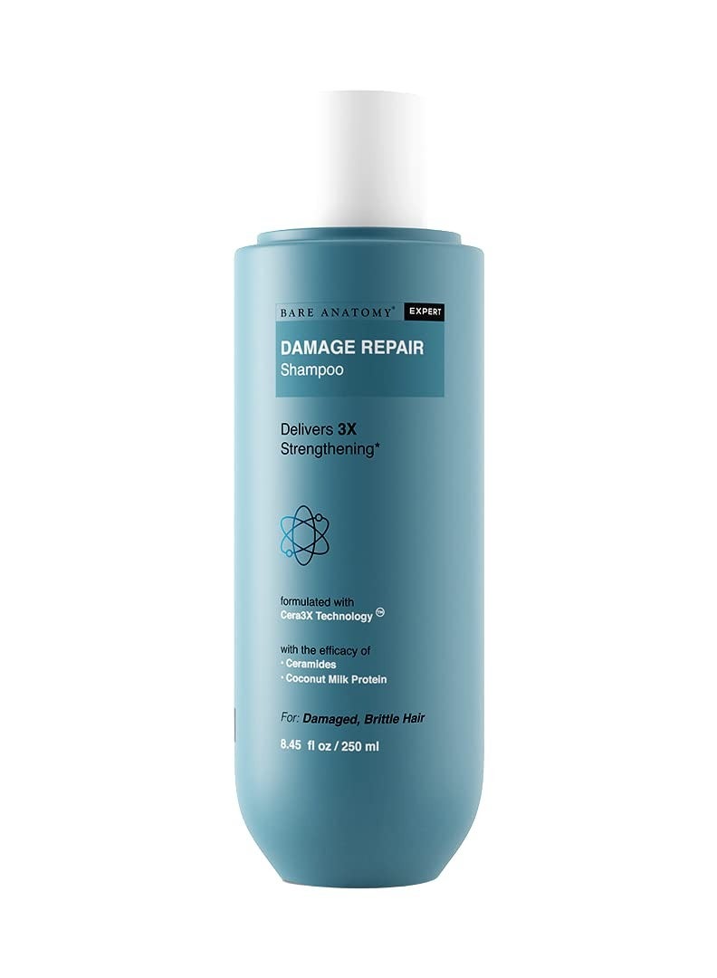 Bare Anatomy Damage Repair Hair Shampoo Provides 3x Strengthening Powered By Ceramide A2 Coconut Milk Protein 250ml - Image 1