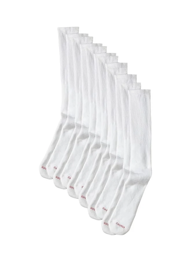 هينز Hanes Ultimate Mens 6 Pack FreshIQ Over the Calf Tube Socks