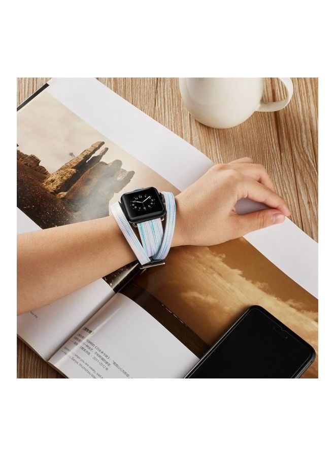 NIBEMINENT Ethnic Replacement Watchband for Apple Watch Series 1/2/3 38mm Multicolour - Image 5