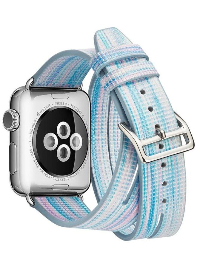 NIBEMINENT Ethnic Replacement Watchband for Apple Watch Series 1/2/3 38mm Multicolour - Image 3