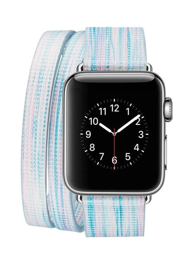 NIBEMINENT Ethnic Replacement Watchband for Apple Watch Series 1/2/3 38mm Multicolour - Image 2
