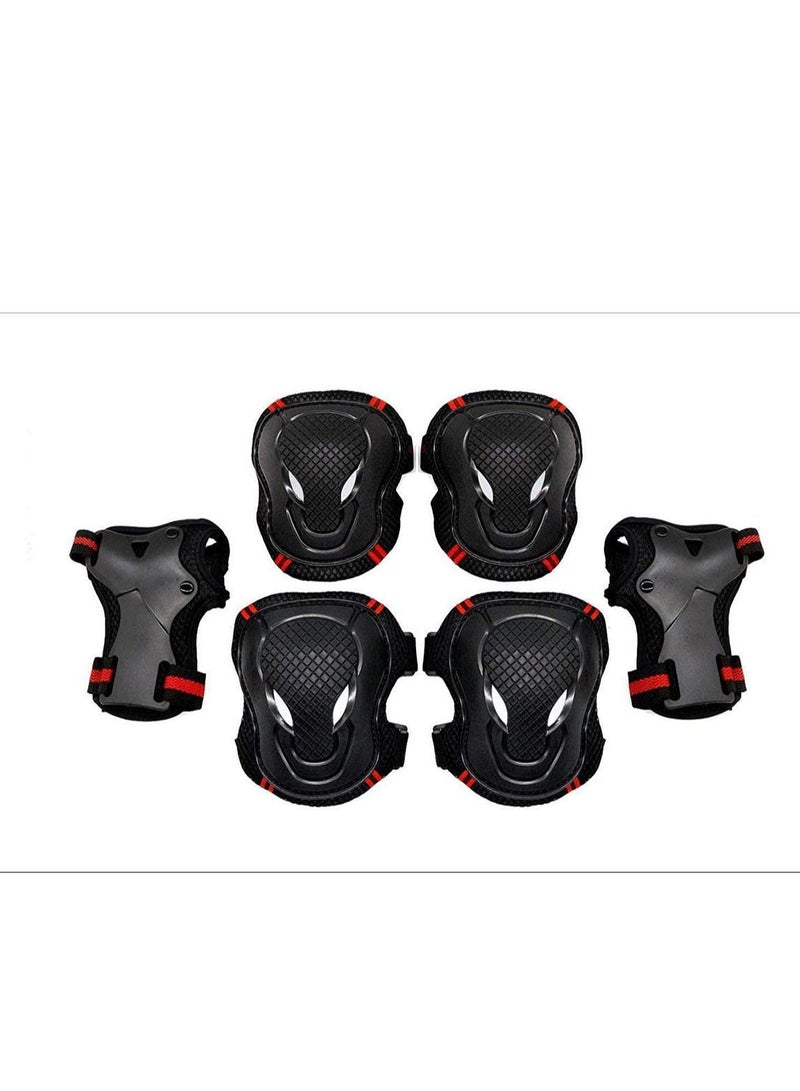 SYOSI 6 Pcs Knee Pads And Elbow Pads For Children, Kids Knee Elbow Wrist Protective Guard Pads, Inline Skating Scooter Rollerblade Cycling Skateboard Protective Gear Set for Boys and Girls - Image 5