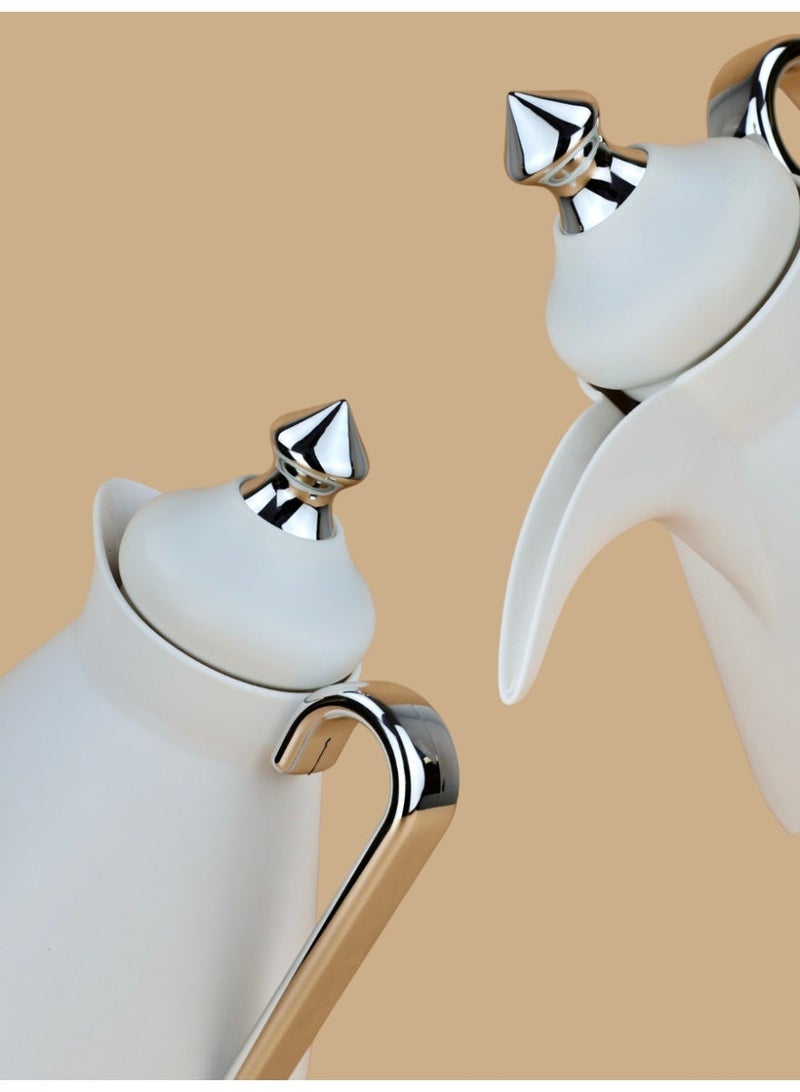 Raz طقم ترمس فاخر للقهوة والشاي العربي | ترمس تقديم معزول حرارياً بجدار مزدوج | طقم فاخر من قطعتين - Image 4