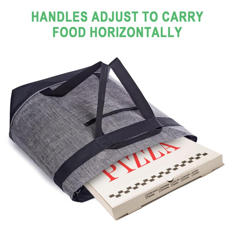 BeeGreen Large Insulated Cooler Bags for Picnic Grocery Travel Collapsible Cold Bag Soft Ice Chest Foldable Food Lunch Bag with Zipper Top Handles Leak Proof Portable Thermal Bag Christmas Gift - Image 4