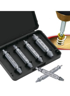 NIBEMINENT 6pcs Broken Bolt Extractor HSS Screw Remover Set Drill Bits Guide Removal Tool  - Image 5