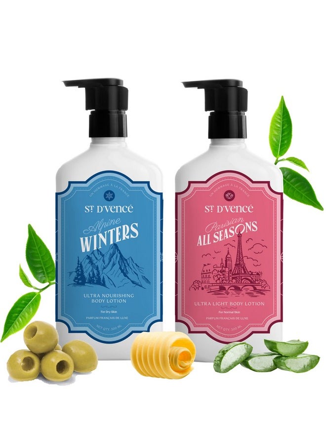 ST. D'VENCÉ - ST. D'VENCE Winter Edition Body Lotion (300 ml) + Original Body Lotion (300 ml) | Paraben & Sulphate Free | Moisturizer Cream Body Lotion for Winter | Deep Moisturisation Winter Cream- Daily Use Combo Pack - Image 1