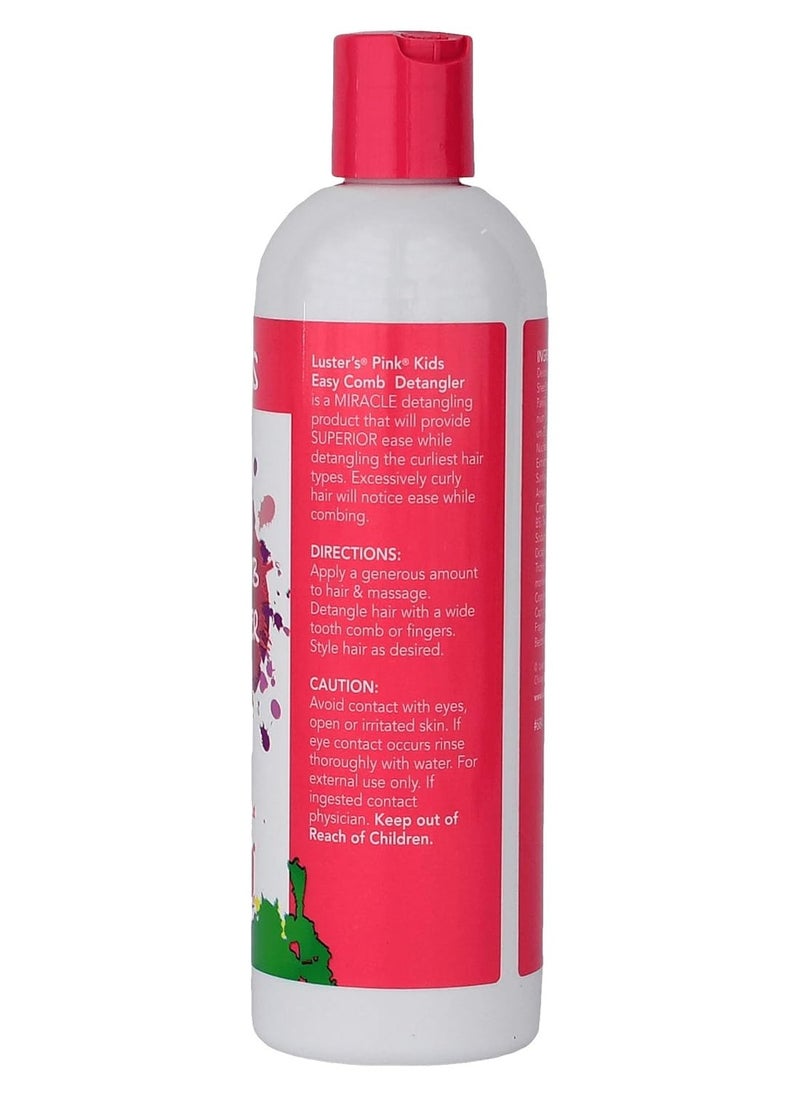 Luster's - Luster's Pink Kids Easy Comb Detangler, 12 Ounce Made with Castor Oil, Coconut Oil and Shea Butter. - Image 1