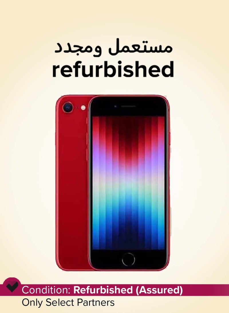 ابل  معاد تجديده - آيفون SE 64GB أحمر 5G - النسخة الدولية - Image 1