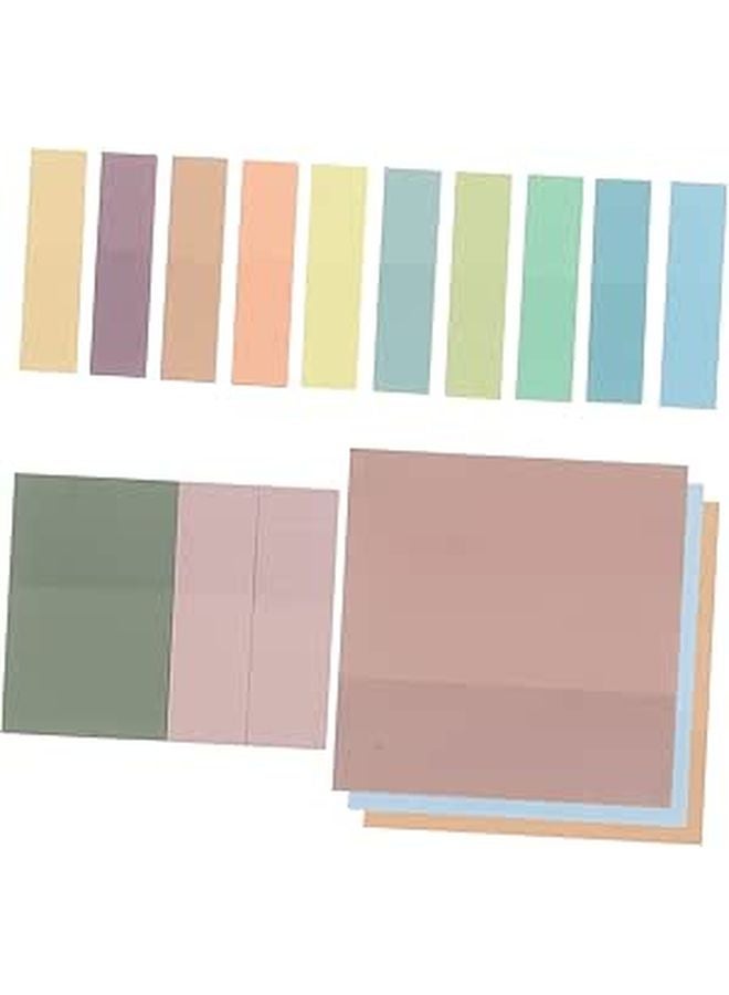 Transparent Sticky Memo Pads Self Adhesive Removable No Residue for Indexing Notes Office School Study Use - Image 1