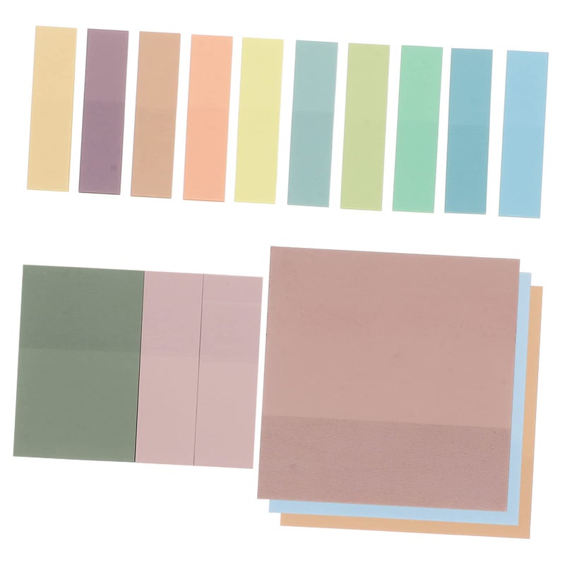 Transparent Sticky Memo Pads Self Adhesive Removable No Residue for Indexing Notes Office School Study Use - Image 2
