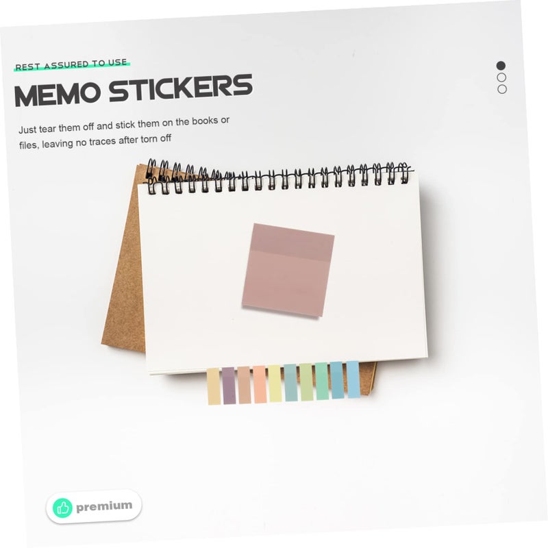Transparent Sticky Memo Pads Self Adhesive Removable No Residue for Indexing Notes Office School Study Use - Image 4