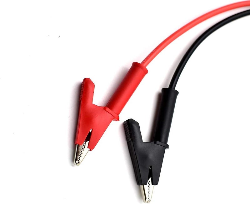 زينيو zhenyu 2 قطع قابس موز 4 مم إلى مشبك تمساح سلك اختبار مجموعة كابلات 14 AWG لمقياس متعدد وراسم ذبذبات 3 أقدام - Image 4