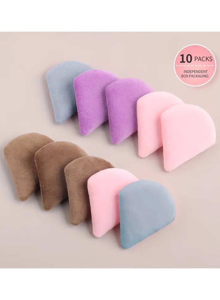 LANGMANNI 10-Pack Pure Cotton Triangle Makeup Sponges, Unscented Dual-Layer Beauty Blenders for Liquid Foundation, Loose Powder, and Eye Shadow - Suitable for Normal Skin Types - Image 4