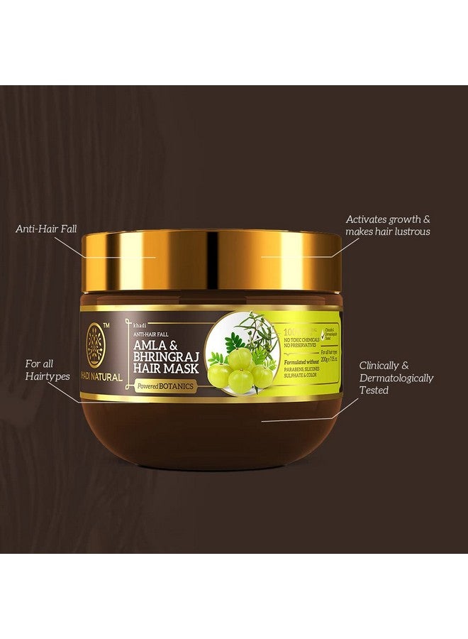 Khadi Natural Amla & Bhringraj Hair Mask Antihair Fall Mask Paraben Silicone & Sulphate Free Suitable For All Hair Types Powered Botanics 200Gm - Image 4