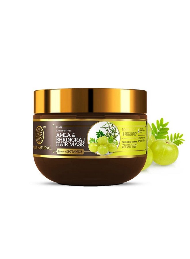Khadi Natural Amla & Bhringraj Hair Mask Antihair Fall Mask Paraben Silicone & Sulphate Free Suitable For All Hair Types Powered Botanics 200Gm - Image 1