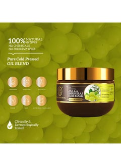 Khadi Natural Amla & Bhringraj Hair Mask Antihair Fall Mask Paraben Silicone & Sulphate Free Suitable For All Hair Types Powered Botanics 200Gm  - Image 3