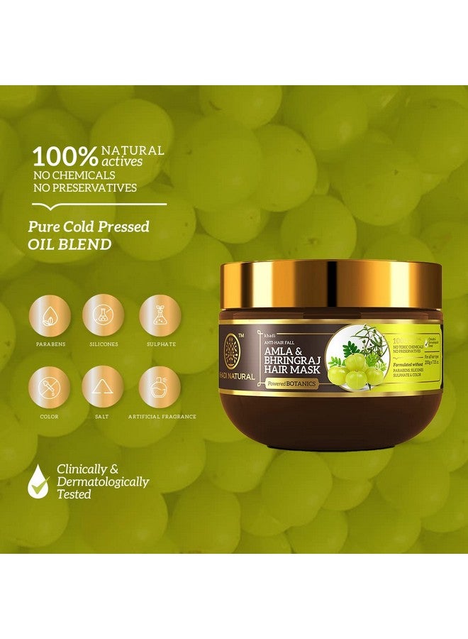 Khadi Natural Amla & Bhringraj Hair Mask Antihair Fall Mask Paraben Silicone & Sulphate Free Suitable For All Hair Types Powered Botanics 200Gm - Image 3