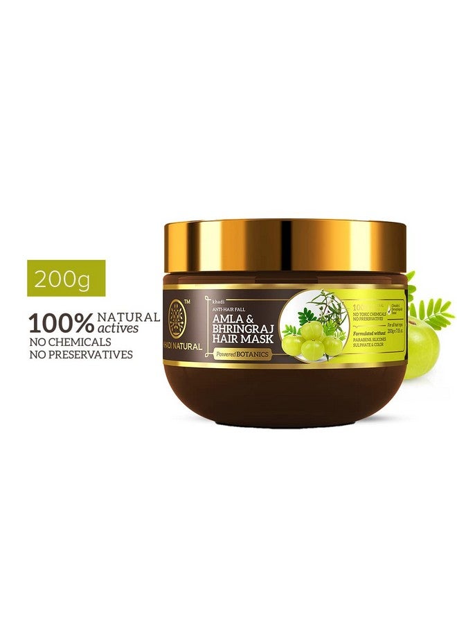 Khadi Natural Amla & Bhringraj Hair Mask Antihair Fall Mask Paraben Silicone & Sulphate Free Suitable For All Hair Types Powered Botanics 200Gm - Image 2