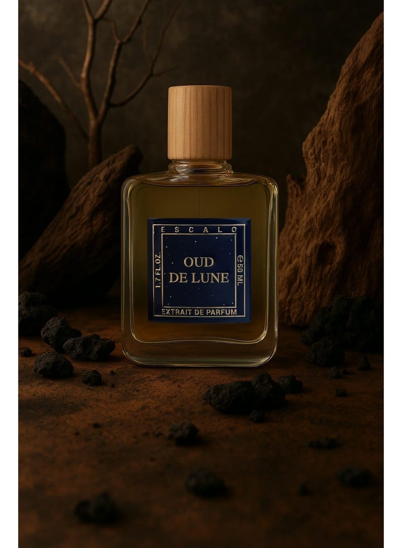 ESCALO عطر إيسكالو عود دي لوني، 50 مل مستخلص عطر، عطر عود فاخر مع الكراميل، الفانيليا والجلد - غني، (50 مل، عود دي لوني) - Image 4