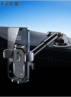 GROIC Car Phone Holder Dashboard Car Mount Windshield Cradle,Mobile Phone Holder for Car Fit for All Mobile Phones,Phone Holder for Car  - Image 1