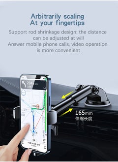 GROIC Car Phone Holder Dashboard Car Mount Windshield Cradle,Mobile Phone Holder for Car Fit for All Mobile Phones,Phone Holder for Car  - Image 4