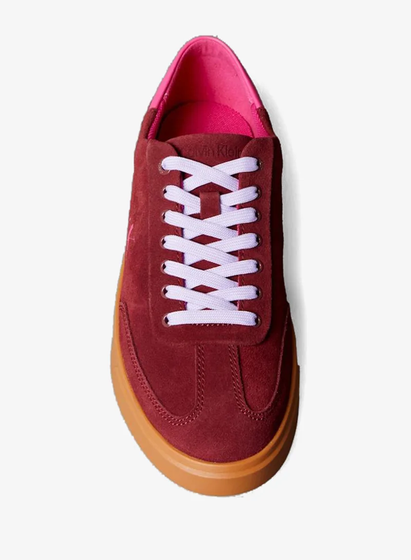CALVIN KLEIN  Suede Signature Logo Trainers for Women | Best Price UAE