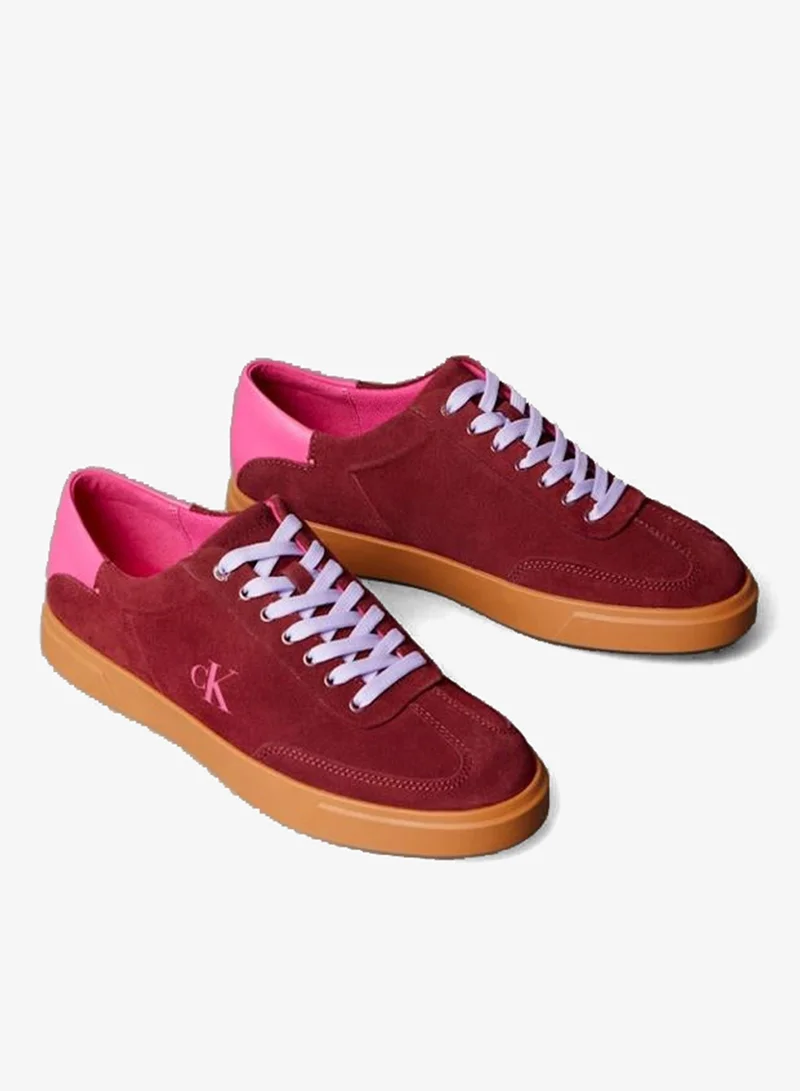 CALVIN KLEIN  Suede Signature Logo Trainers for Women | Best Price UAE