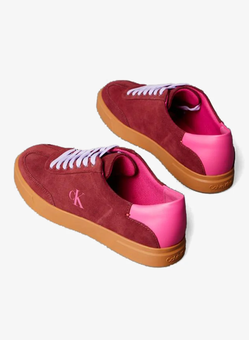 CALVIN KLEIN  Suede Signature Logo Trainers for Women | Best Price UAE