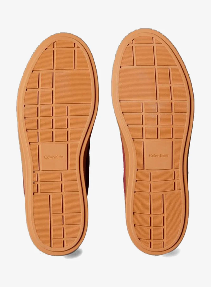 CALVIN KLEIN  Suede Signature Logo Trainers for Women | Best Price UAE