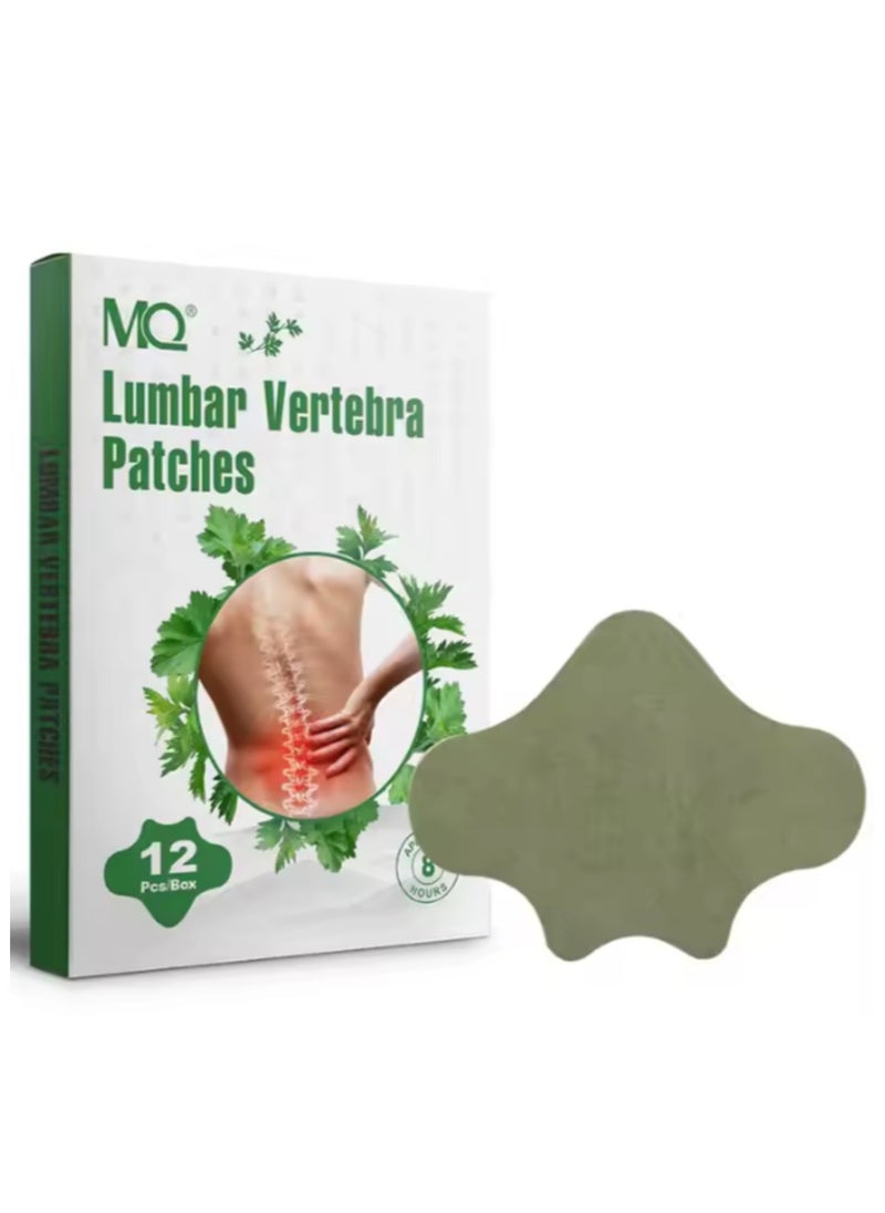 MQ 12 Count Lumbar Patches, Heat Patches for Lumbar, Lumbar Relief Patches, Warming Herbal Patches Long-Lasting Relief for for Lumbar, Knee, Back, Neck, Shoulder  - Image 1