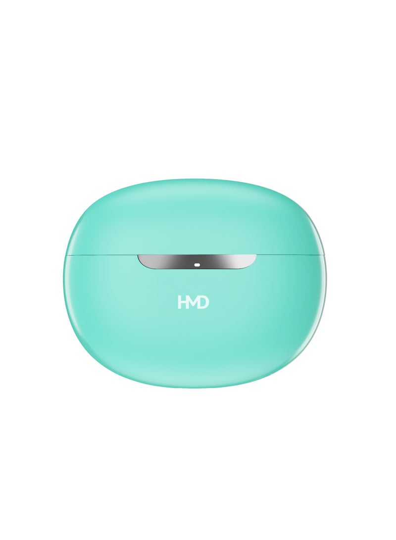 HMD DUB P60 True Wireless Earbuds, 10mm Drivers, Active Noise Cancellation, 4 Mic ENC for Clear Calls, 30 Hours Playtime, Low Latency Mode, IPX4, Instant Open and Pair, Fast Charging Green - Image 5