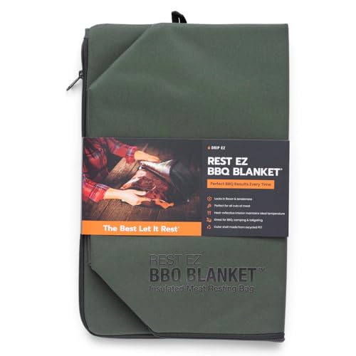 Drip EZ Rest EZ BBQ Blanket Insulated Meat Resting Bag for Moisture Retention and Tender BBQ HeavyDuty with Wide Mouth Design for Briskets Pork Shoulders Steaks Green - Image 1