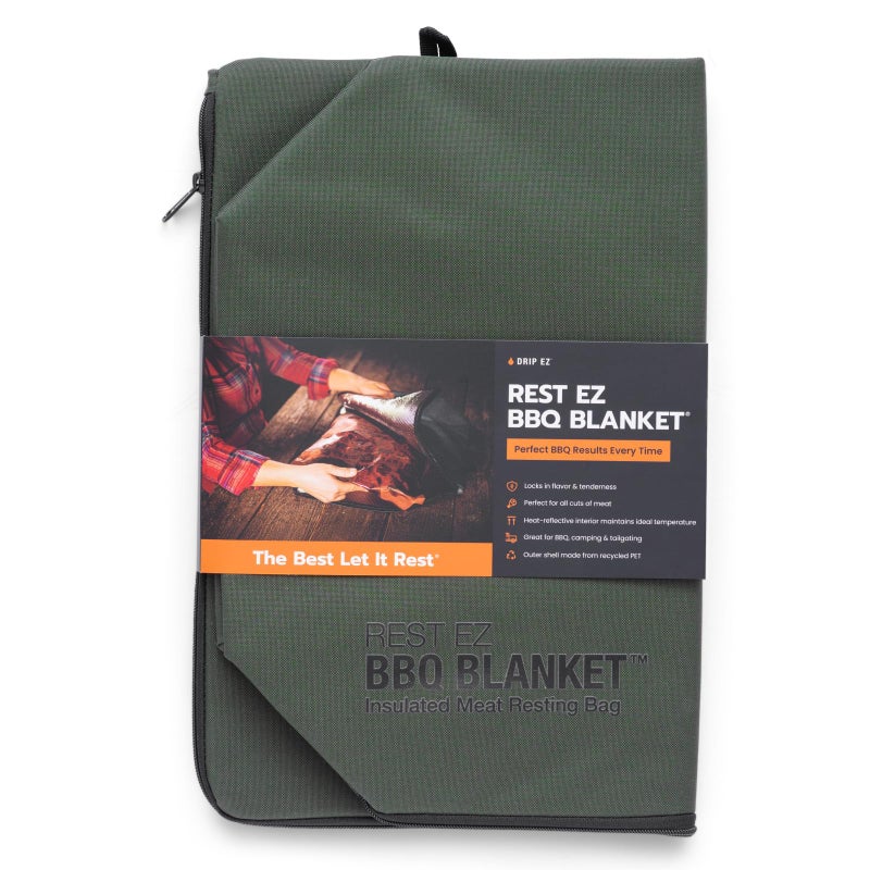 Drip EZ Rest EZ BBQ Blanket Insulated Meat Resting Bag for Moisture Retention and Tender BBQ HeavyDuty with Wide Mouth Design for Briskets Pork Shoulders Steaks Green - Image 2