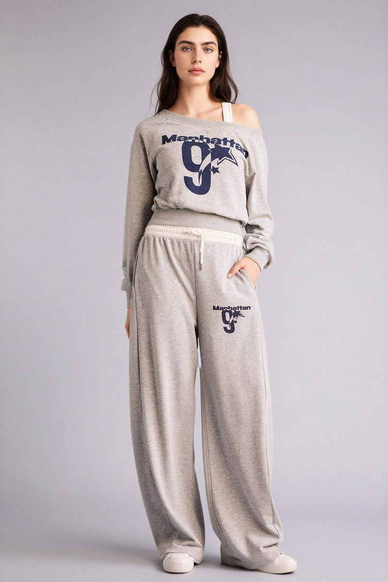 DeFacto Printed Long Sleeve Sweatshirt - Image 4