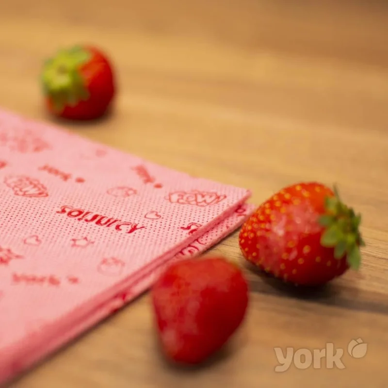 مينيهوم York So!juıcy Strawberry Scented Cleaning Cloth 2 Pieces 35 x 35 cm