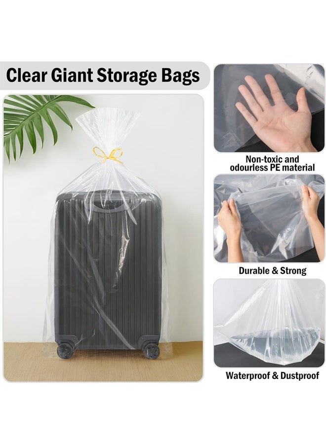 DUNISO 10 Packs Transparent Giant Storage Bags, Dust and Moisture Proof, Extra Large Plastic Moving Bags, Suitable for Packing Luggage, Clothing, Suitcases, Furniture, Chairs, Blankets, Large Plush Toys (36in*50in) - Image 3